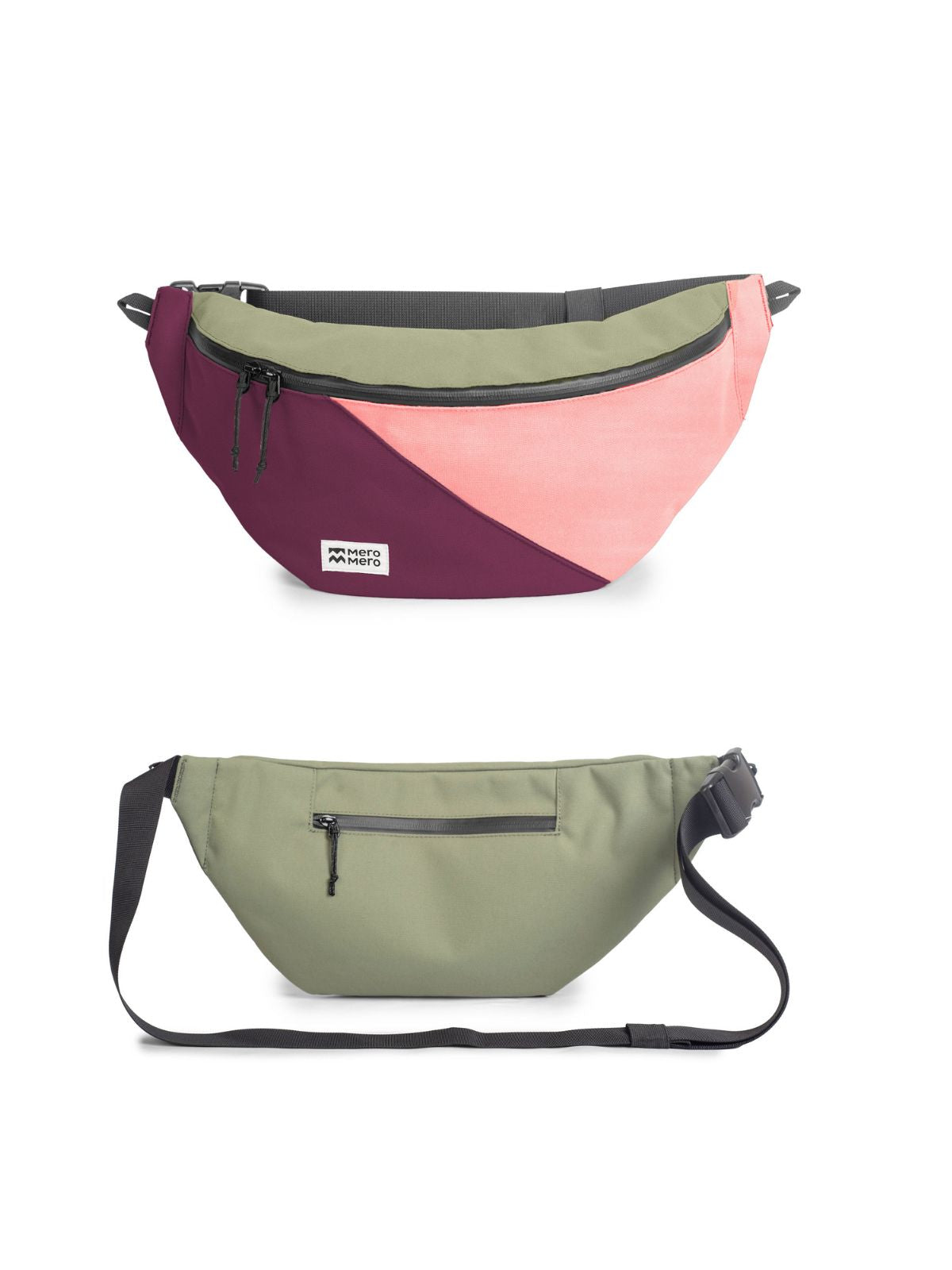 Cypress Green / Aubergine / Blossom Pink