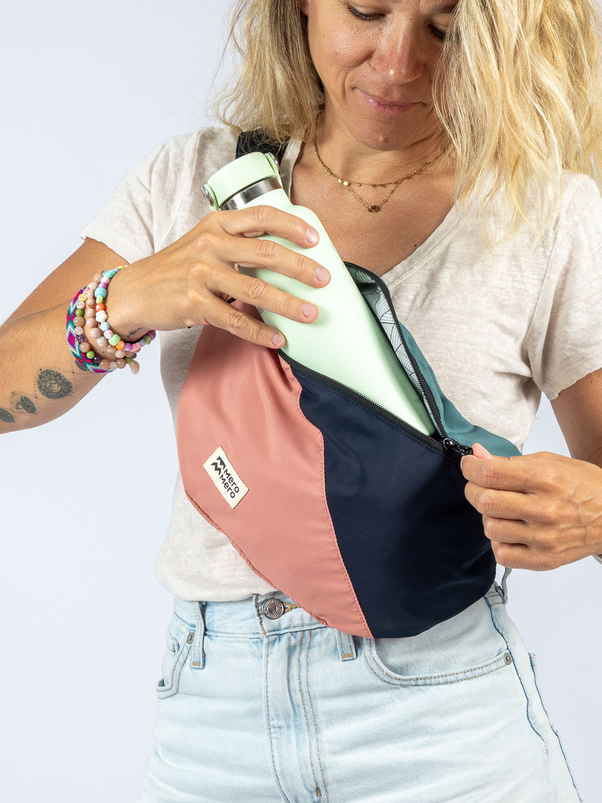 Silver Pine / Blossom Pink / Navy Blue